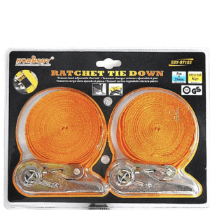 2-Piece 25mmx5m Ratchet Tie Down