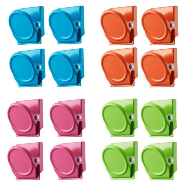 Multicolor Magnetic Spring Clamp Set