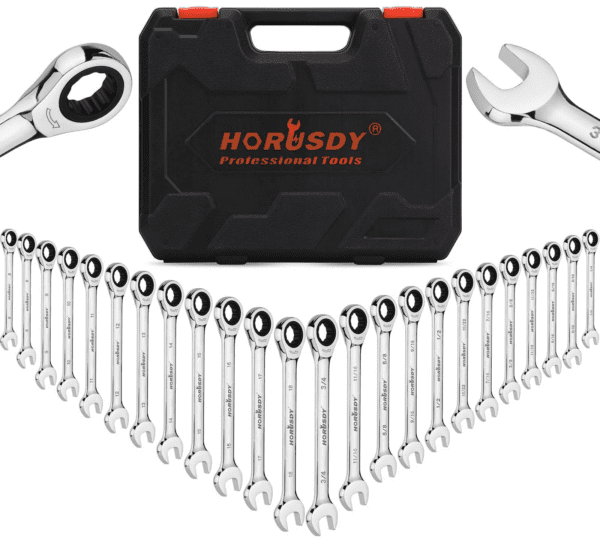 HORUSDY 24-Piece Ratchet Spanner Set