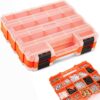 HORUSDY Small Parts Organizer, 34-Compartments Double Side Parts Organizer