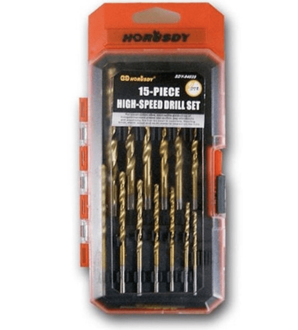 15-Piece High-Speed Drill Set