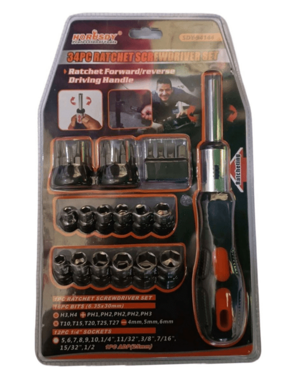 HORUSDY 34-piece Ratchet Screwdriver Set