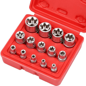 SEDY 14-Piece E-TORX Socket Set - Premium Female Torx Socket Set, Ultimate Star Socket Set, Torque Socket Set - SDY-96038